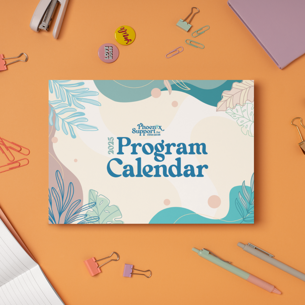 Printable Educator Program Calendar (Sea Breeze 2025 Digital PDF Collection)